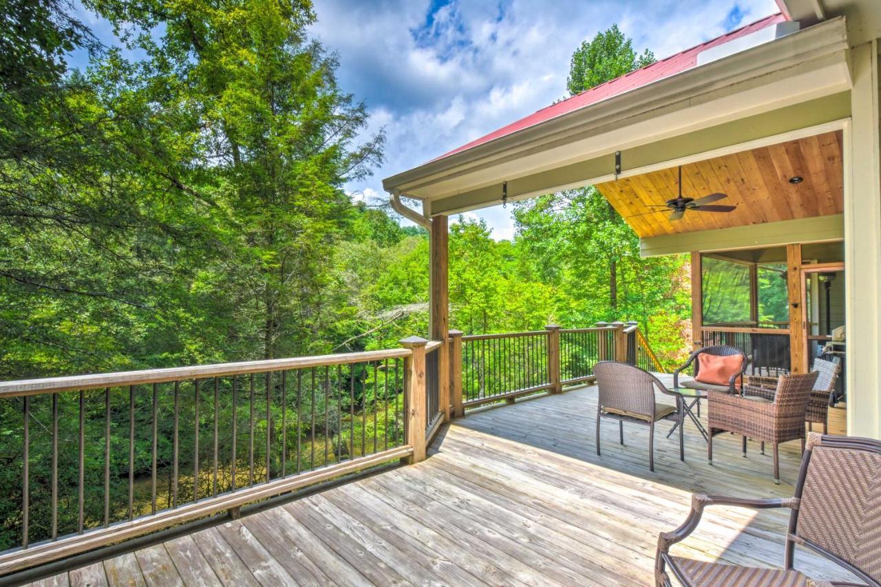 Cozy Riverside Dahlonega Home With Kayaks And Fire Pit Εξωτερικό φωτογραφία